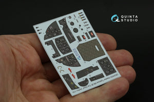 Intérieur imprimé en 3D et coloré sur papier décalcomanie pour Hawker Typhoon (Airfix) - Quinta Studio QD24002 (Porte de voiture) - Échelle 1/24 – immagine 9