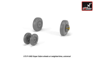 Roues Armory Models AW72319 F-100D Super Saber avec pneus lestés 1/72 – image 2