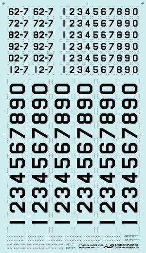 HobbyDecal TC48024V1 Codes de queue JASDF F-86 ver 1 1/48