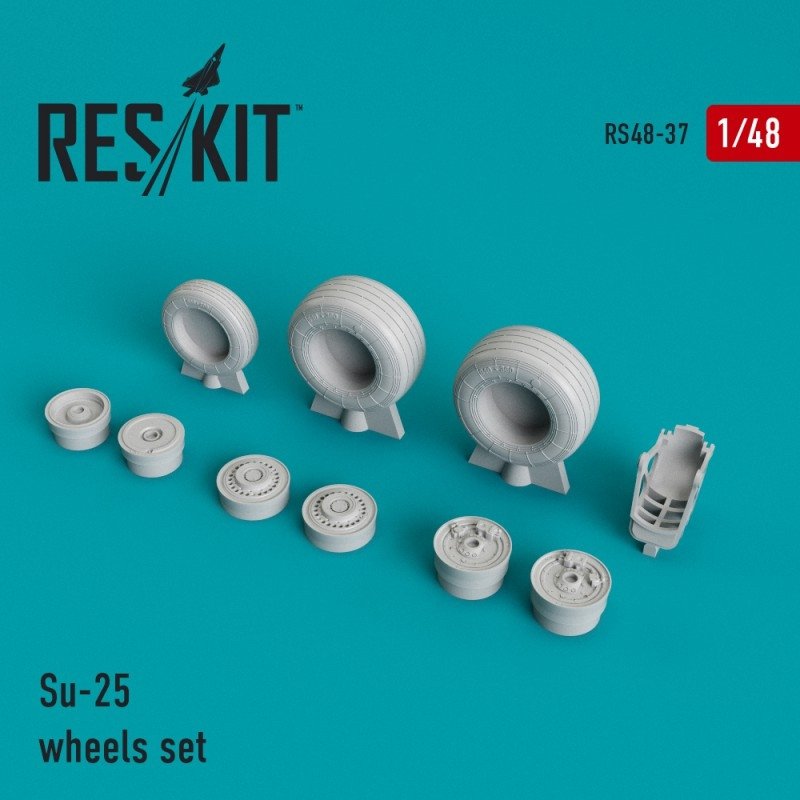 RESKIT RS48-0037 Jeu de roues Su-25 1/48