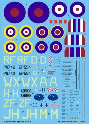 Techmod 32019 - Supermarine Spitfire Mk VB 1/32