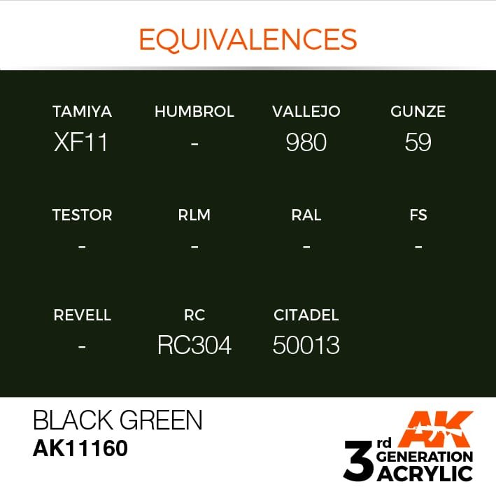 AK Interactive AK11160 NOIR VERT – STANDARD 17 ml – Bild 2