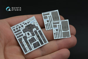 Intérieur imprimé en 3D et coloré sur papier décalcomanie Quinta Studio QD48571 AH-64A (Hasegawa) 1/48 – immagine 3