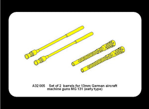 Aber A32005 Ensemble de 2 canons pour mitrailleuses d&amp;#39;avion allemandes MG 131 de 13 mm (type ancien) (1/32) – Bild 7