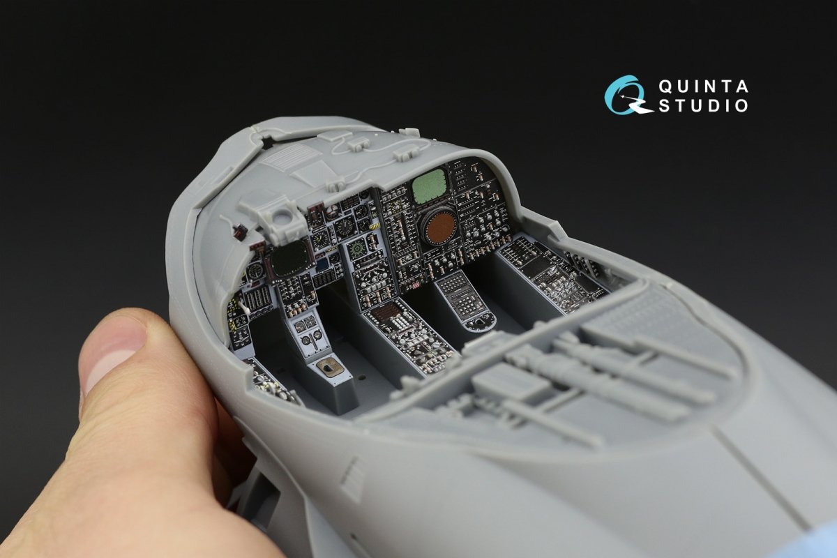 Intérieur imprimé en 3D et coloré sur papier décalcomanie Quinta Studio QD32107 A-6E TRAM Intruder (Trumpeter) 1/32 – image 5