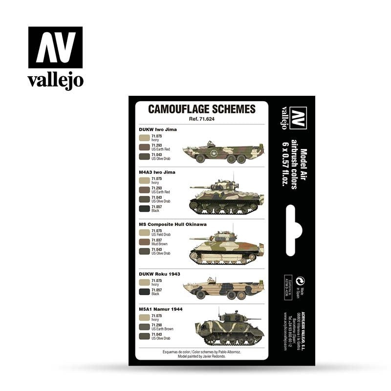 Vallejo 71624 Couleurs et motifs sable de l&amp;#39;USMC (Seconde Guerre mondiale, 1942-1945) 6 x 17 ml – image 2