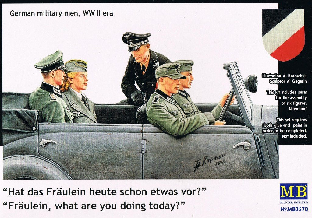 Master Box 3570 Soldats allemands 1939-1945, lot de 5 figurines (1/35)