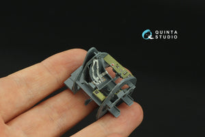 Intérieur imprimé en 3D et coloré sur papier décalcomanie Quinta Studio QD48421 FM-2 Wildcat (Eduard) 1/48 – image 6