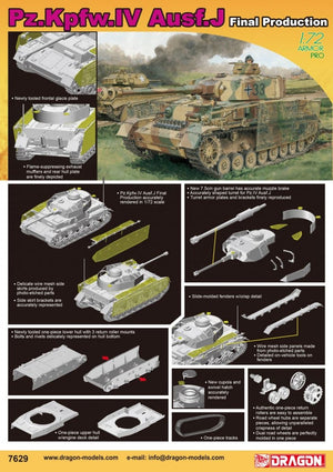 Dragon 7629 Pz.Kpfw.IV Ausf.J Production Finale 1/72
