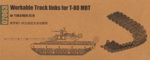 Maillons de chenille fonctionnels Trumpeter 02063 pour char russe T-80 (1/35)
