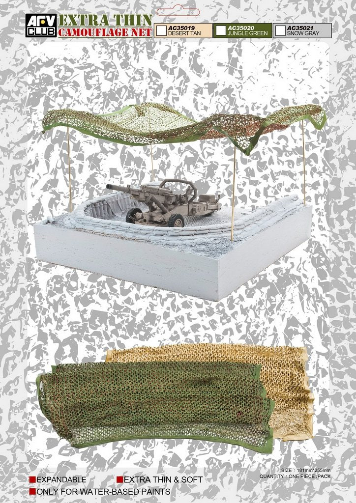 Filet de camouflage extra fin AFV Club AC35021 (gris neige) – Bild 2