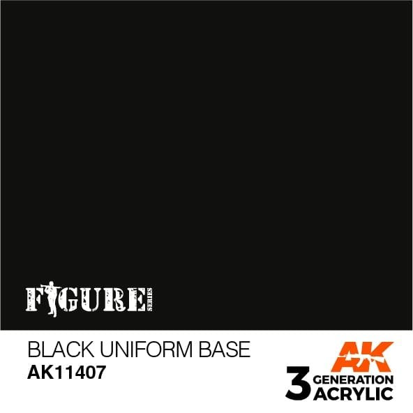 AK Interactive AK11407 Base uniforme noire 17 ml