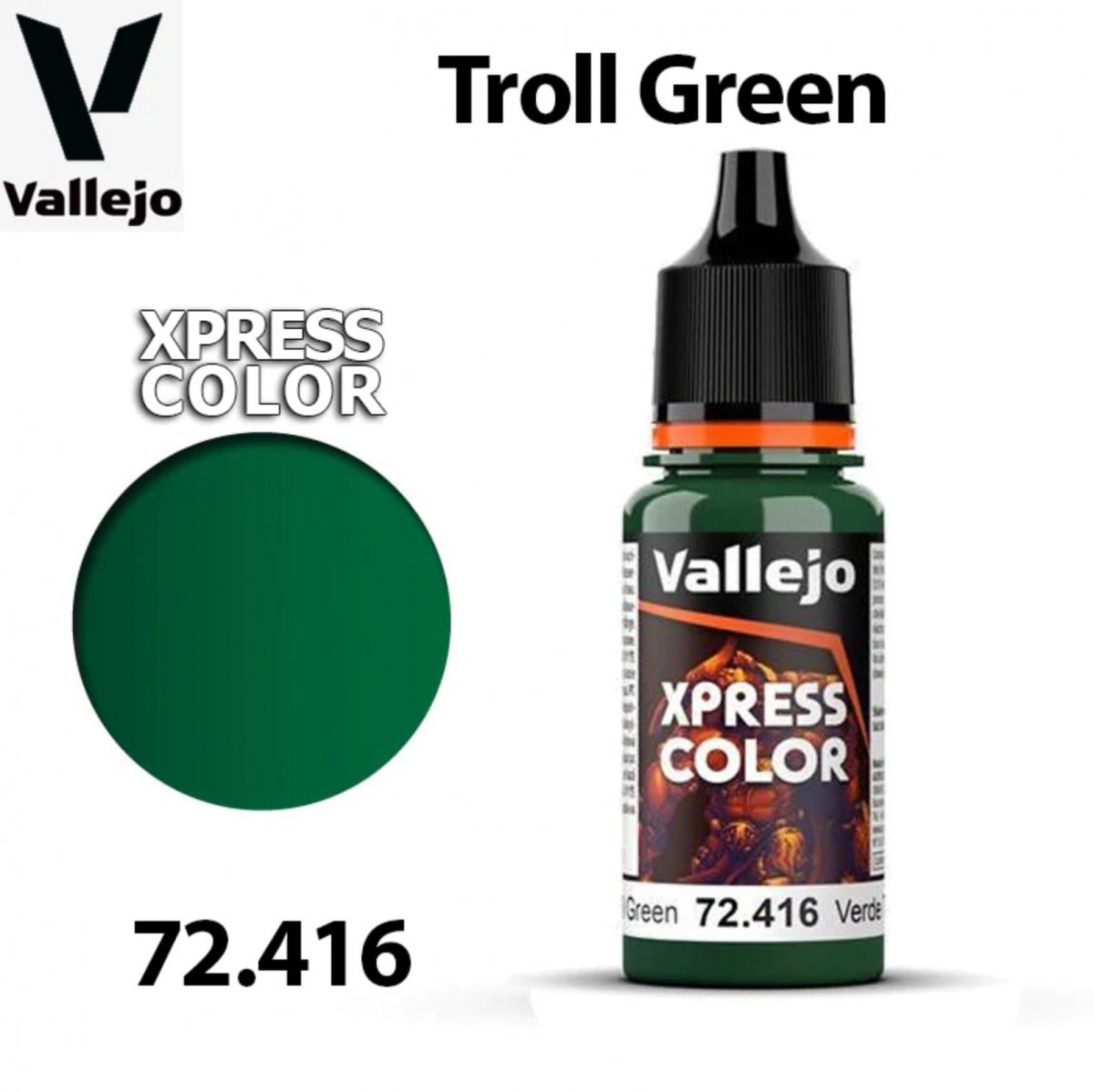 Vallejo 72416 Xpress Color - Vert Troll 18 ml