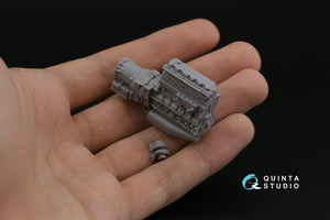 Quinta Studio QD43001 KAMAZ-43509 Intérieur coloré imprimé en 3D sur papier décalque (Zvezda) 1/43 – imagen 16