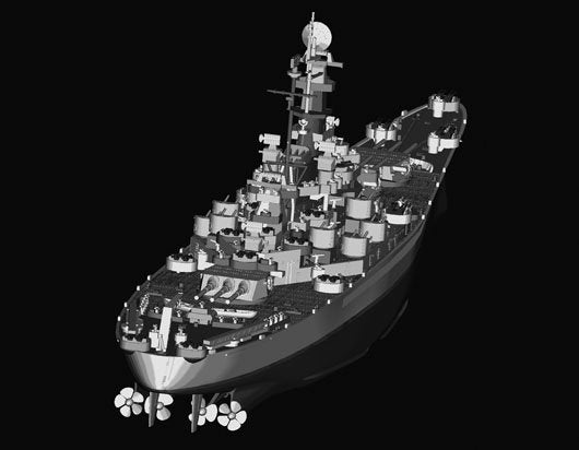 Trumpeter 05760 USS South Dakota BB-57 1/700 – image 5