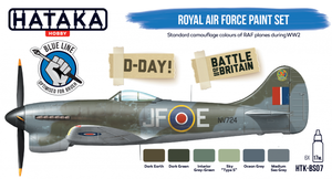 Hataka HTK-BS07 BLUE LINE – Coffret de peinture Royal Air Force 6 x 17 ml – immagine 2