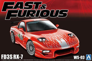 Aoshima 06796 Fast &amp; Furious Mazdaspeed FD3S RX-7 1/24