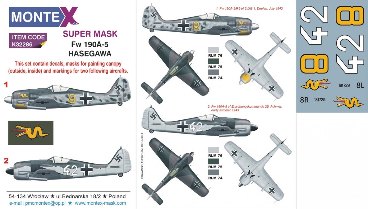 Montex K32286 FW 190A-5 1/32