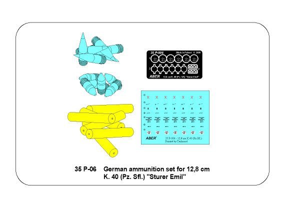 Munition allemande Aber 35P-06 pour Sturer Emil  – image 6