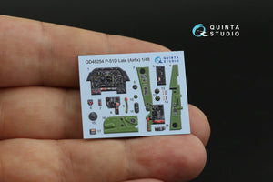 Intérieur imprimé en 3D et coloré sur papier décalcomanie Quinta Studio QD48254 P-51D Late (Airfix) 1/48 – image 8