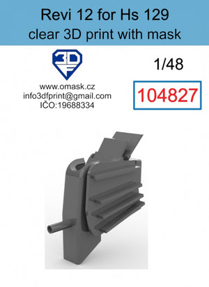 Omask 104827 Revi 12 pour Hs 129 1/48