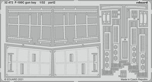 Baie de mitrailleuse Eduard 32472 F-100C TRUMPETER 1/32 – Bild 2