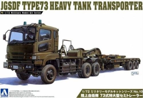 Aoshima 00997 Camion transporteur de chars lourds Type 73 des Forces d'autodéfense japonaises (échelle 1/72)