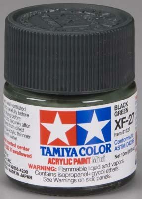 Peinture acrylique Tamiya XF27 Noir Vert (81727) 10 ml – image 2