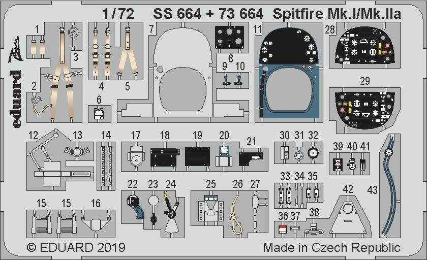 Eduard SS664 Spitfire Mk. I/Mk. IIa 1/72 AIRFIX