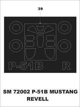 Montex SM72002 P - 51 B Mustang REVELL 