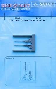 Aires 2083 Canon allemand MG 81 de 7,92 mm, échelle 1/32  – image 2