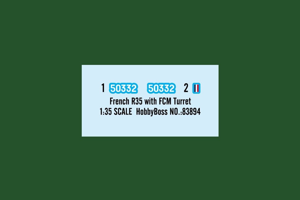 Hobby Boss 83894 Char français R35 avec tourelle FCM 1/35 – imagen 3