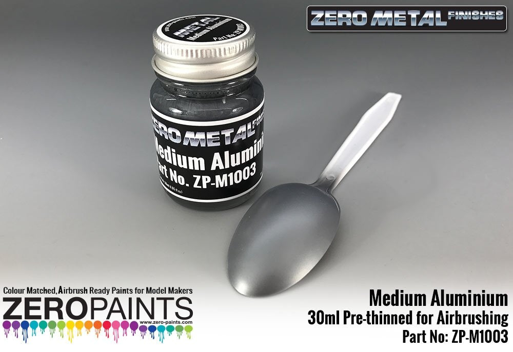 Peinture aluminium moyen Zero Paints ZP-M1003 Zero Metal Finishes 30 ml