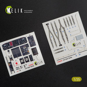 KELIK K35009 CH-54A TARHE AUTOCOLLANTS 3D INTÉRIEURS POUR KIT ICM 1/35