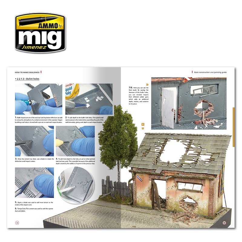 AMMO de Mig Jimenez 6135 COMMENT CONSTRUIRE DES BÂTIMENTS. GUIDE DE CONSTRUCTION ET DE PEINTURE DE BASE (Anglais) – image 7