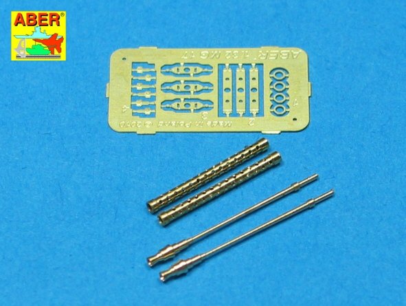 Aber A32002 Ensemble de 2 canons pour mitrailleuses d&amp;#39;avion allemandes MG 17 de 7,92 mm (1/32)