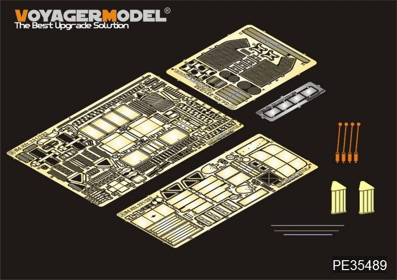 Maquette Voyager PE35489 Sd.Kfz.231 8 ROD allemand de la Seconde Guerre mondiale, version initiale, pour AFV 35231, échelle 1/35