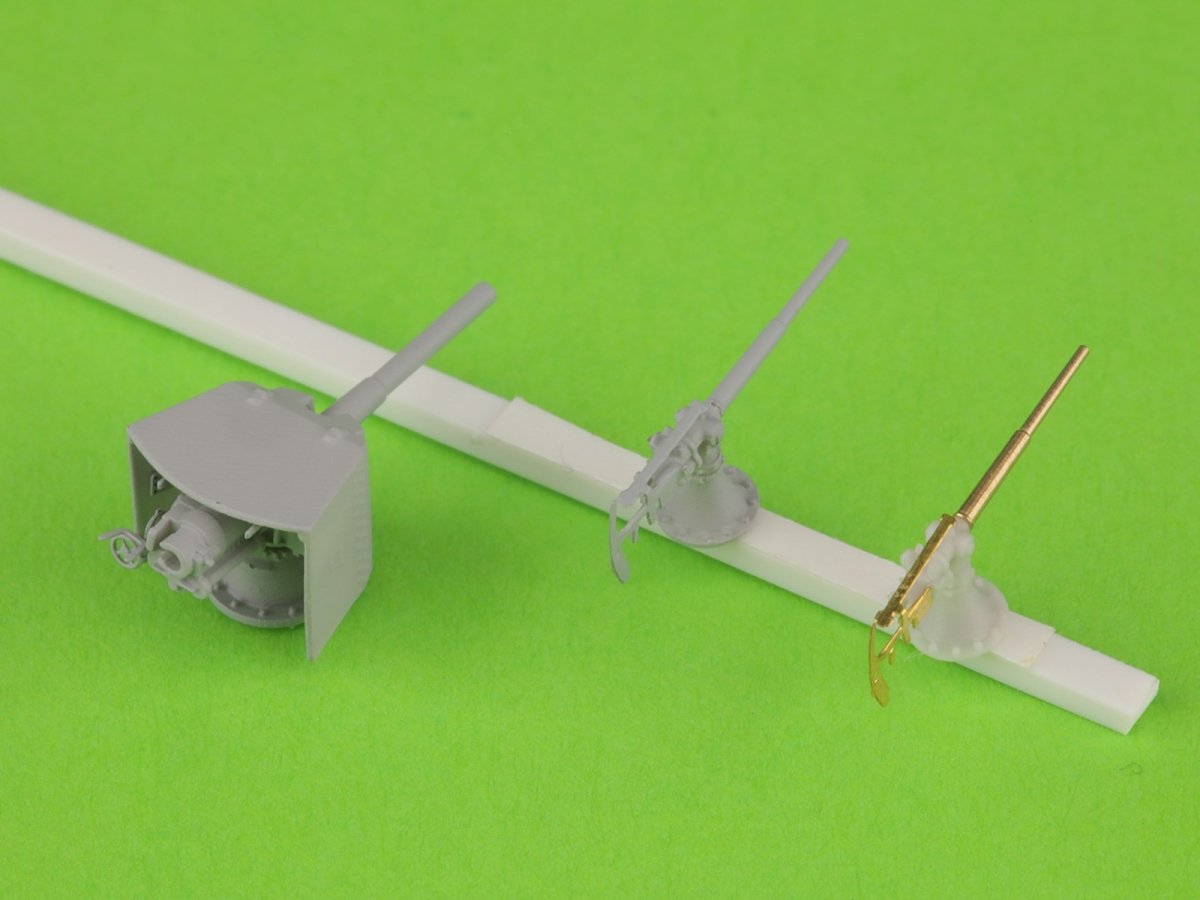 Master SM-350-114 SMS Emden - Canons SK L/55 de 5,2 cm à l&amp;#39;échelle 1/350 – immagine 5