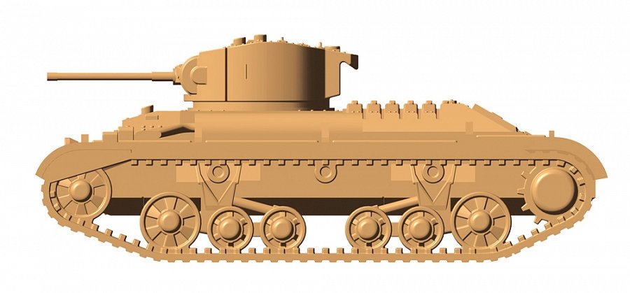 Zvezda 6280 Char d&amp;#39;infanterie britannique &amp;quot;Valentine&amp;quot; II 1/100 – image 4