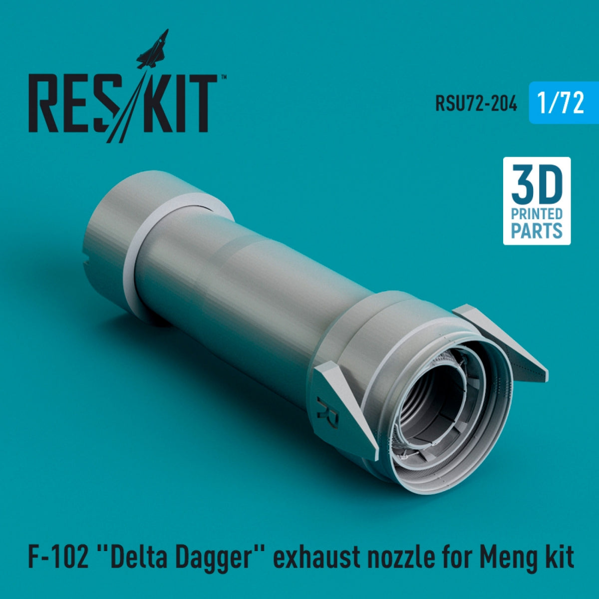 RESKIT RSU72-0204 F-102 « DELTA DAGGER » TUYAU D&amp;#39;ÉCHAPPEMENT POUR MAQUETTE MENG (IMPRIMÉE EN 3D) 1/72