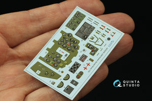 Intérieur imprimé en 3D et coloré sur papier décalcomanie Quinta Studio QD32240 Mitsubishi J2M3 Raiden (Zoukei Mura) 1/32 – image 5