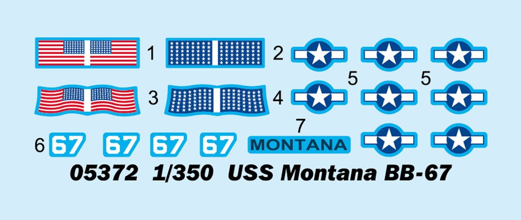 Trumpeter 05372 USS Montana BB-67 1/350 – image 3