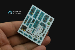 Intérieur imprimé en 3D et coloré sur papier décalcomanie Quinta Studio QDS-48504 MiG-31B (Hobby Boss) (Petite version) 1/48 – image 3