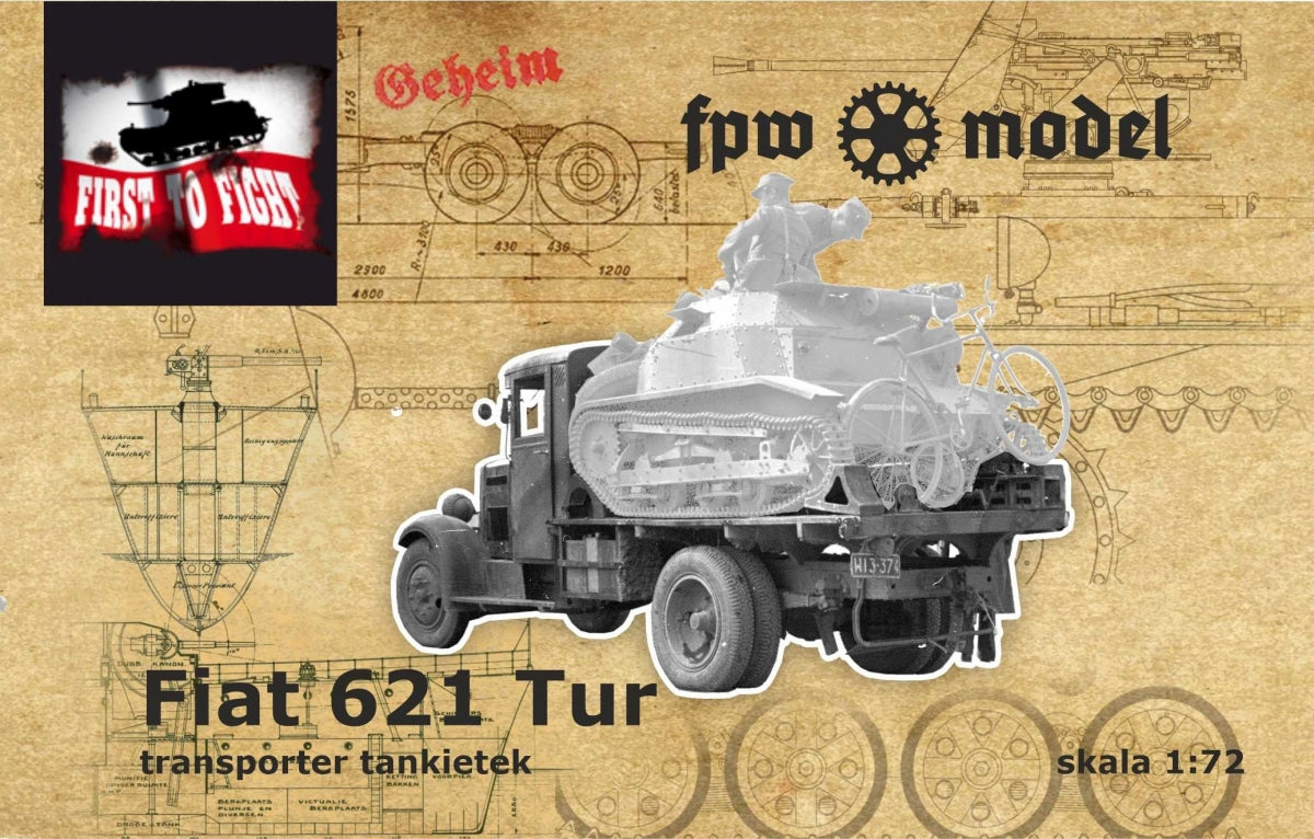 FPW Modèle 72021 Fiat 621 Tur - transporteur tankette 1/72