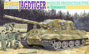 Dragon 6493 Sd.Kfz. 186 Jagdtiger Porsche Type de production avec zimmerit (1/35)