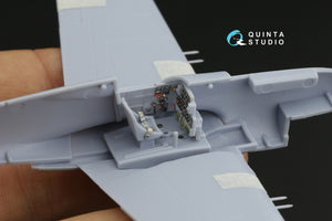 Intérieur coloré imprimé en 3D sur papier décalcomanie Quinta Studio QD72133 P-40B (Airfix) 1/72 – imagen 8