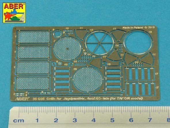 Grilles Aber 35G35 pour Panther, Ausf.G; Jagdpanther, Ausf.G2 - Modèles récents pour Takom 1/35 – image 3