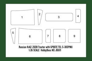 Hobby Boss 85511 Tracteur russe KrAZ-260B avec TEL S-300PMU 5P85TE 1/35 – image 13