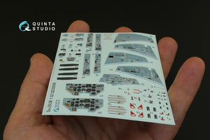 Intérieur imprimé en 3D et coloré sur papier décalcomanie Quinta Studio QD32006 Su-25UB (pour maquette Trumpeter) 1/32 – immagine 4