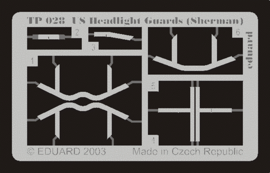 Eduard TP028 Protections de phares américaines (Sherman) 1/35